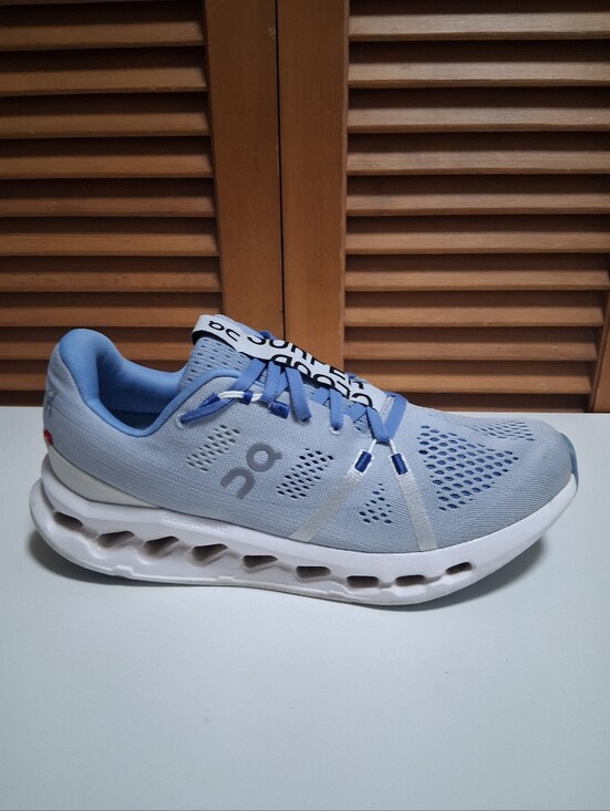 On Running Shoes - On Cloudsurfer Heather/White Womens Running Sneakers Size 9.5